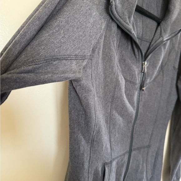 Athleta Strength Full Zip Up Hoodie in Grey Size Medium - Picture 3 of 14